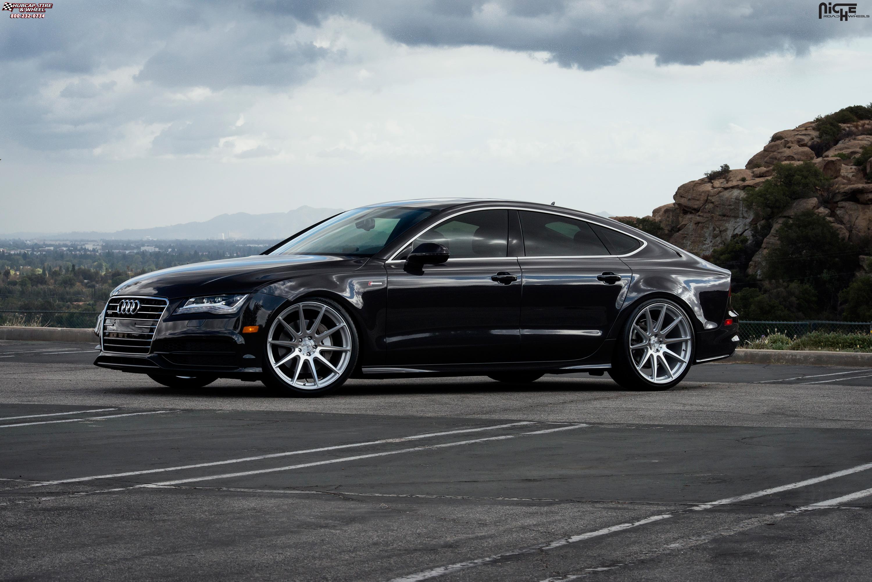 vehicle gallery/audi s7 niche essen m146 21x105  Silver & Machined wheels and rims