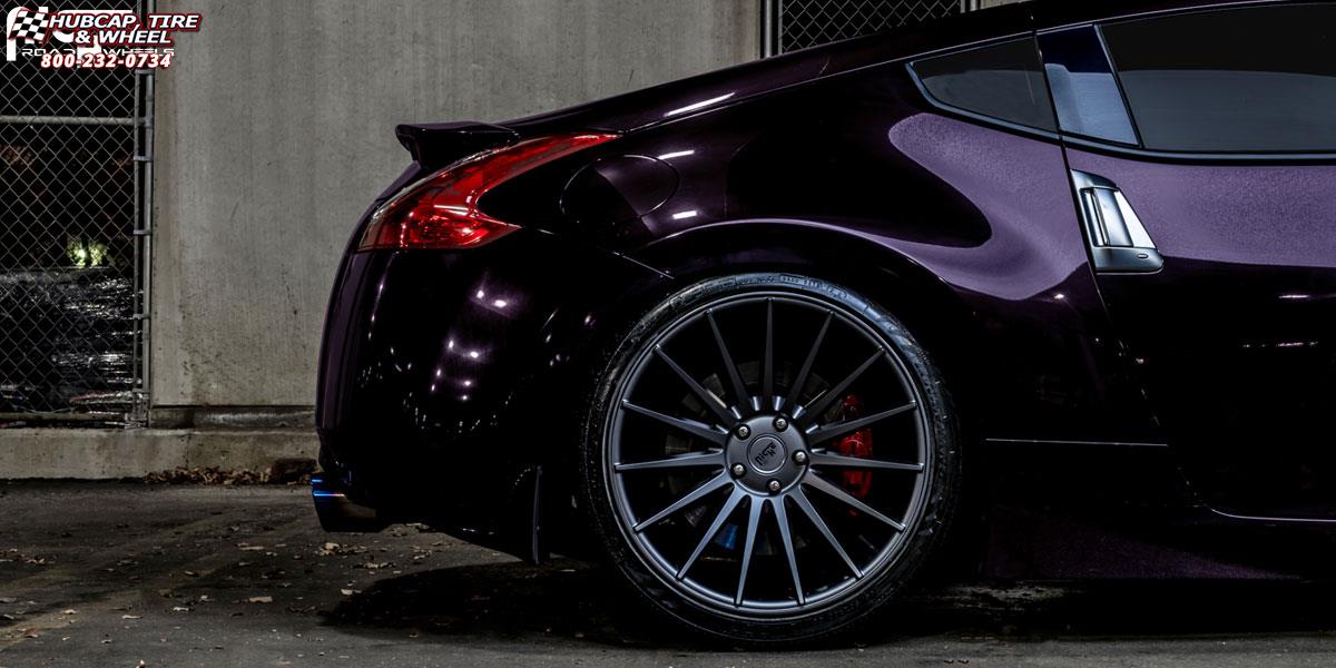 vehicle gallery/nissan 370z niche form m157 20x85  Charcoal wheels and rims