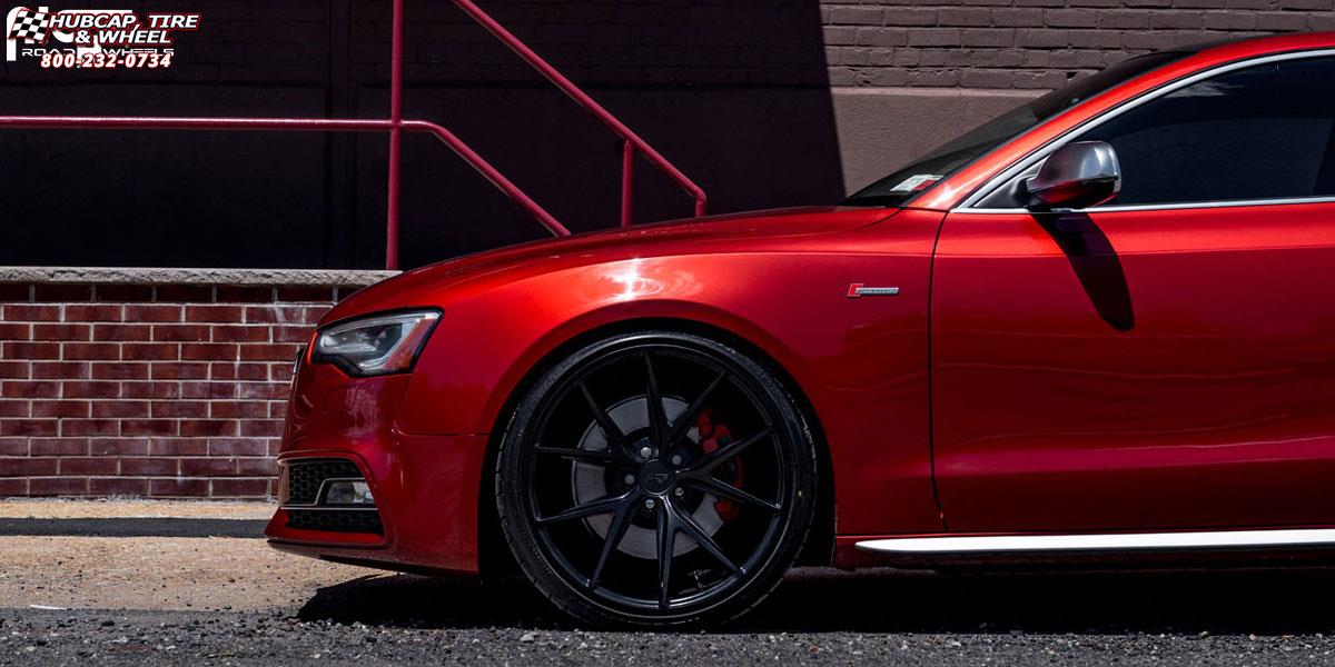 vehicle gallery/audi s5 niche misano m117 20x105  Satin Black wheels and rims