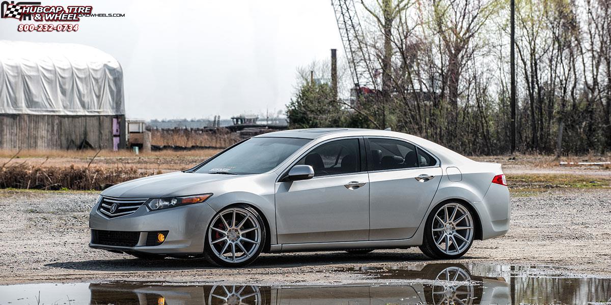 vehicle gallery/acura tsx niche essen m146 20x10  Silver & Machined wheels and rims