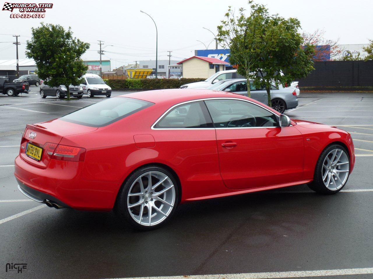 vehicle gallery/audi s5 niche targa m131  Silver & Machined wheels and rims