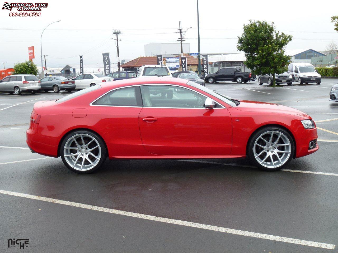 vehicle gallery/audi s5 niche targa m131  Silver & Machined wheels and rims