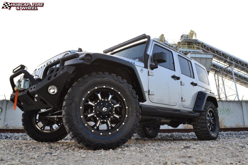 vehicle gallery/jeep wrangler fuel krank d517 20X9  Matte Black & Milled wheels and rims