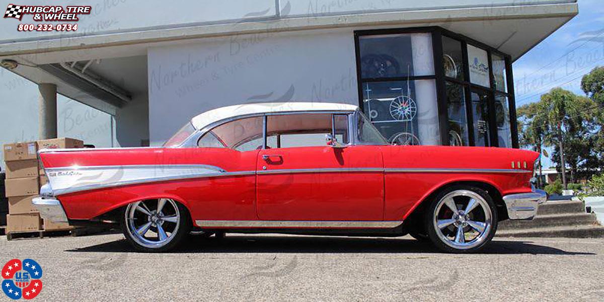 vehicle gallery/chevrolet bel air us mags standard u104 20X8  Chrome wheels and rims