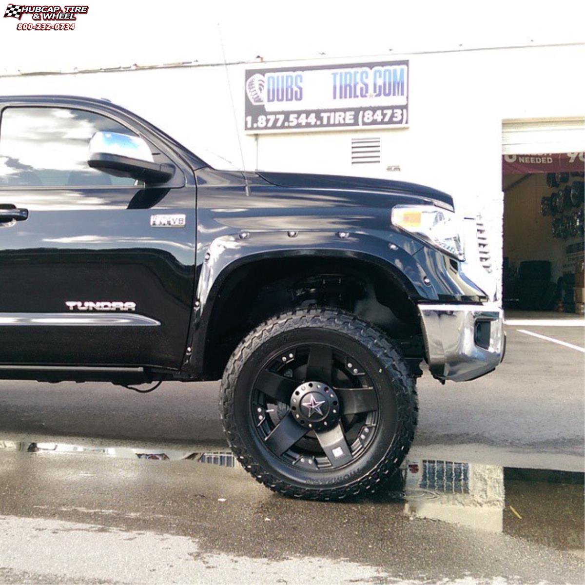 vehicle gallery/2016 toyota tundra xd series xd775 rockstar x  Matte Black wheels and rims