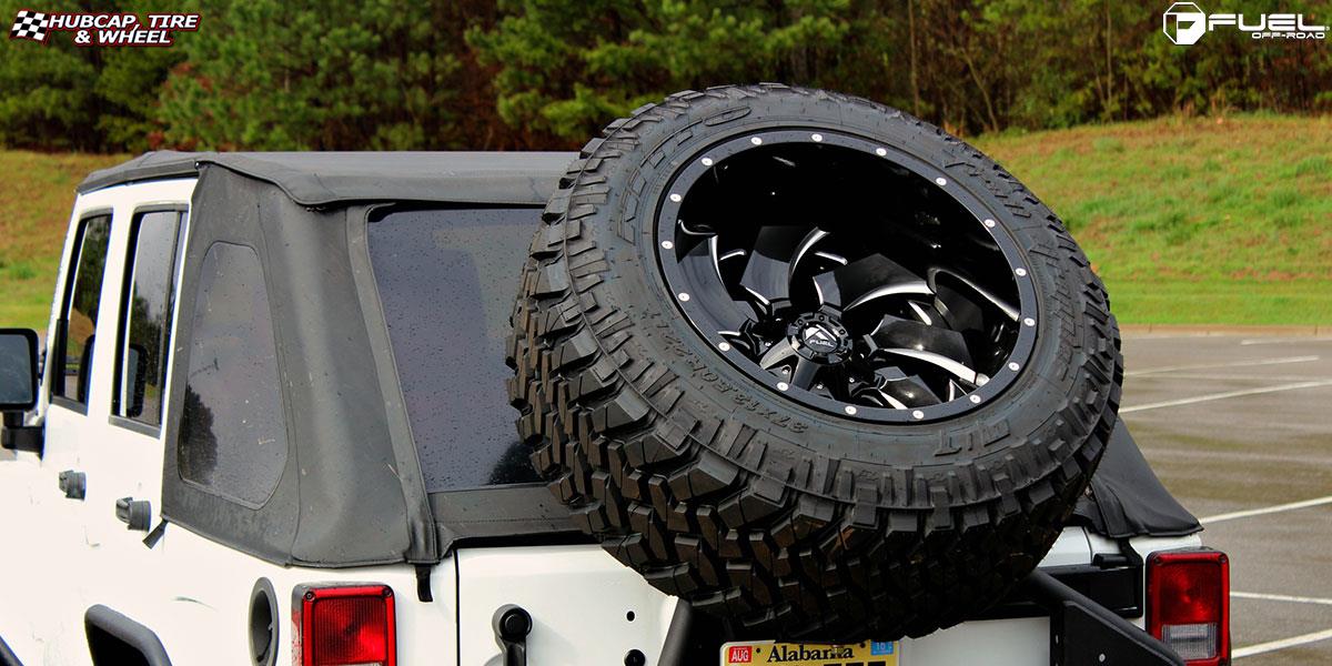 vehicle gallery/jeep wrangler fuel cleaver d239 22X14  Gloss Black & Milled wheels and rims