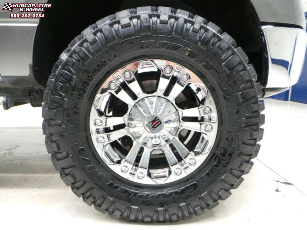 vehicle gallery/ford f 150 xd series xd778 monster x  Chrome wheels and rims