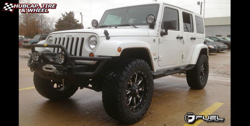 vehicle gallery/jeep wrangler fuel throttle d513 0X0  Matte Black & Milled wheels and rims