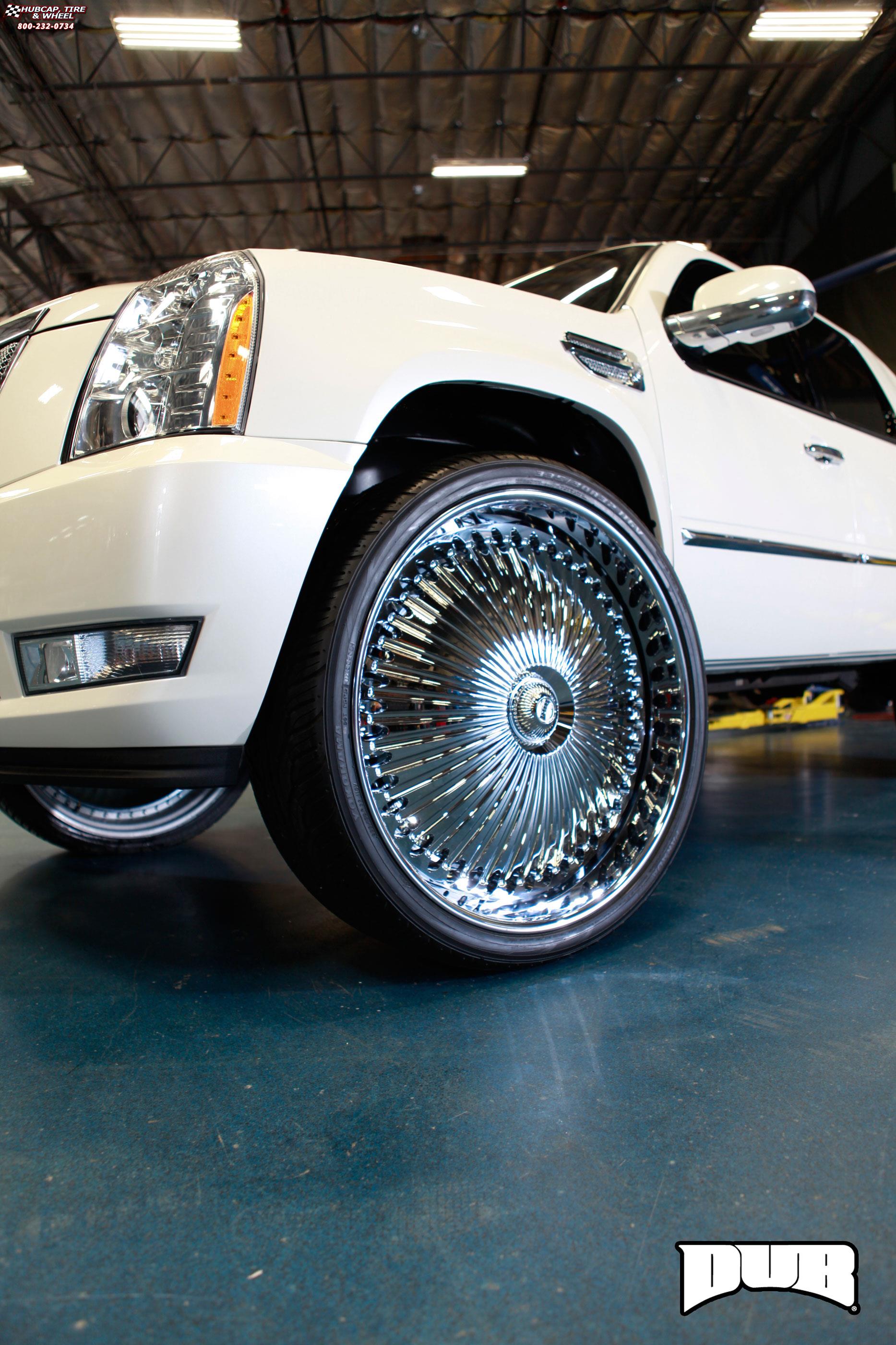 vehicle gallery/cadillac escalade ext dub s777 bellagio  Chrome wheels and rims