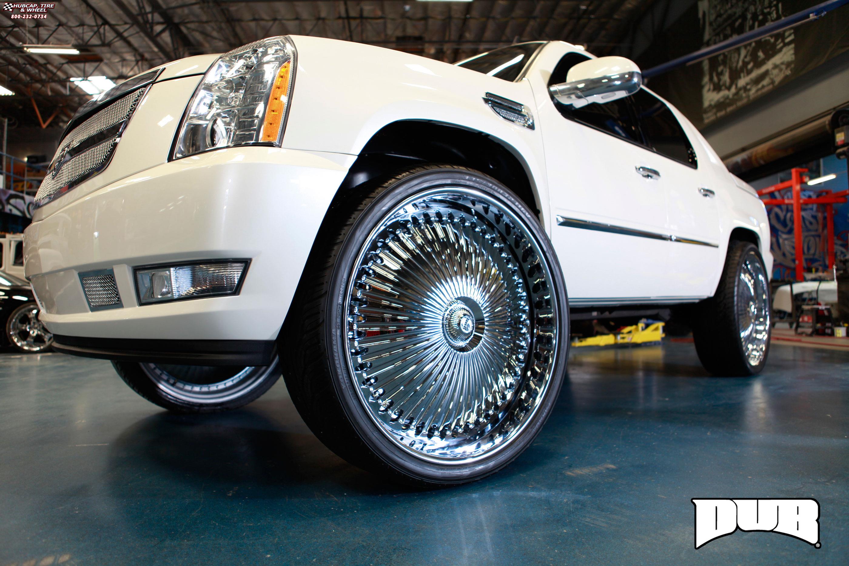 vehicle gallery/cadillac escalade ext dub s777 bellagio  Chrome wheels and rims