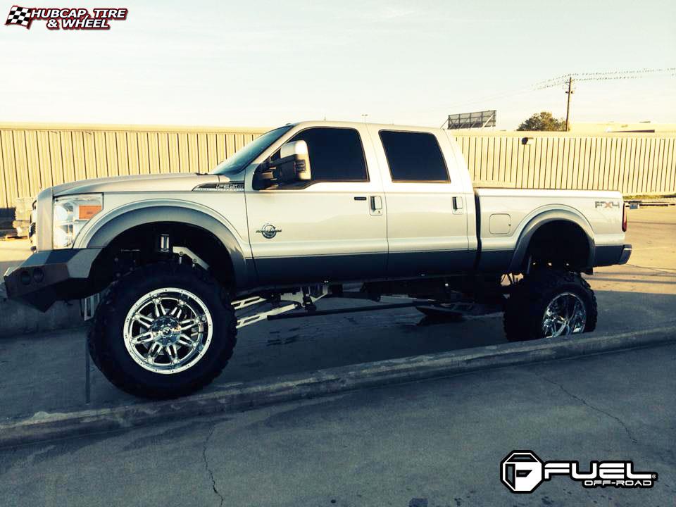 vehicle gallery/ford f 350 fuel hostage d530 22X14  Chrome wheels and rims