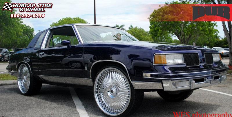 vehicle gallery/oldsmobile supreme brougham dub s777 bellagio  Chrome wheels and rims