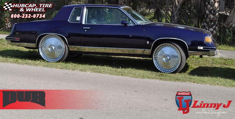 vehicle gallery/oldsmobile supreme brougham dub s777 bellagio  Chrome wheels and rims