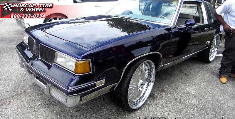 vehicle gallery/oldsmobile supreme brougham dub s777 bellagio  Chrome wheels and rims