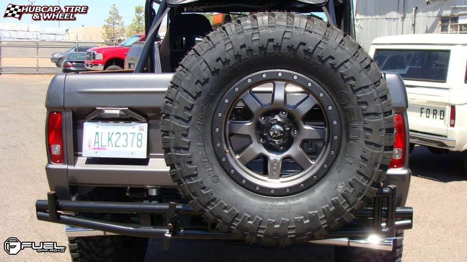 vehicle gallery/ford bronco fuel trophy d552 0X0  Matte Anthracite w/ Black Ring wheels and rims