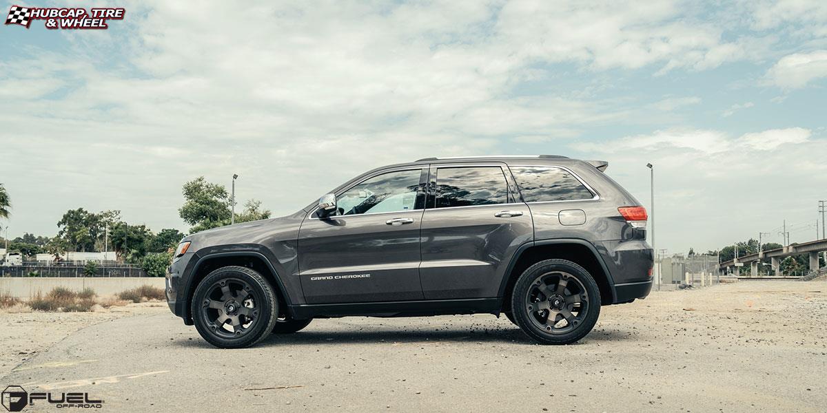 vehicle gallery/jeep grand cherokee fuel beast d564 20X9  Black & Machined with Dark Tint wheels and rims