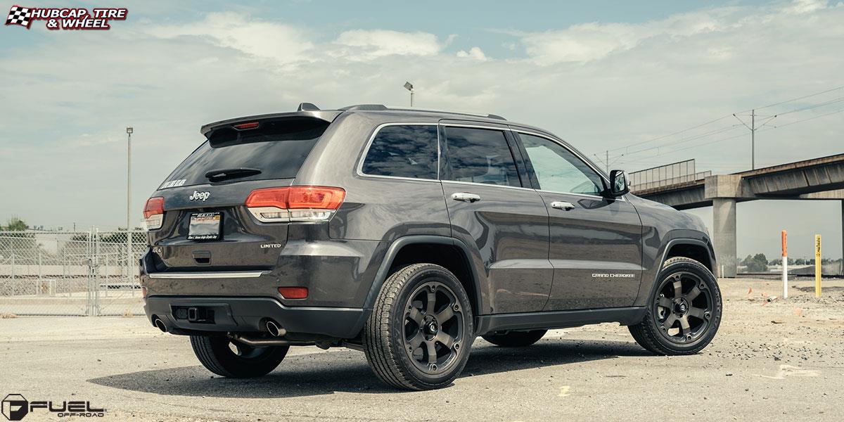 vehicle gallery/jeep grand cherokee fuel beast d564 20X9  Black & Machined with Dark Tint wheels and rims