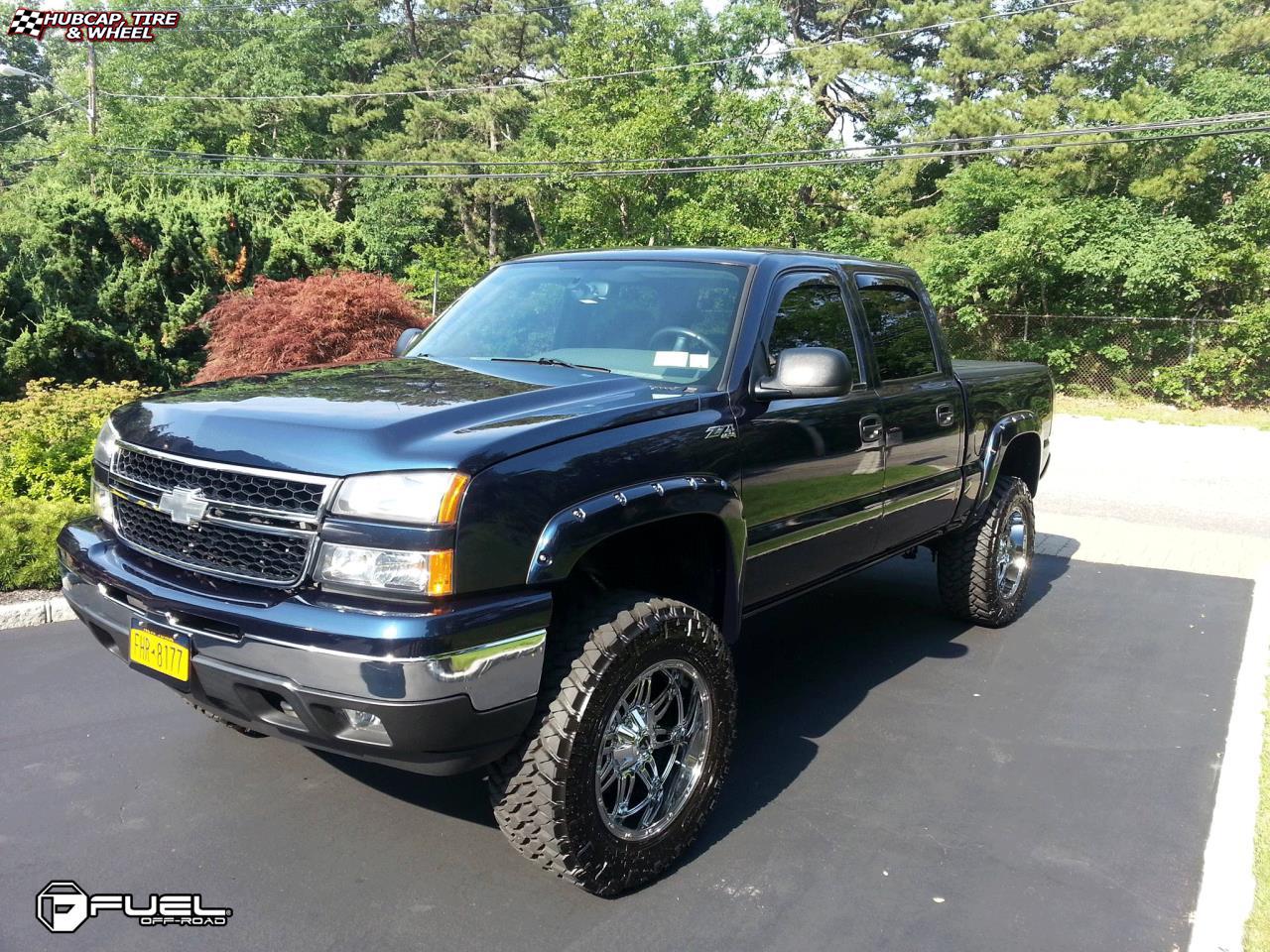 vehicle gallery/chevrolet silverado fuel hostage d530 20X10  Chrome wheels and rims