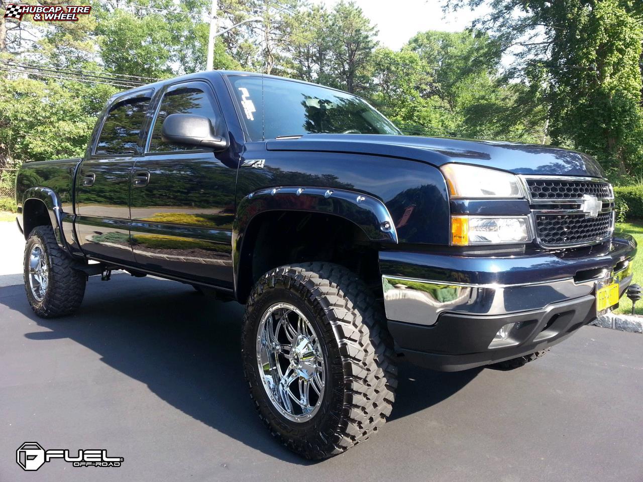 vehicle gallery/chevrolet silverado fuel hostage d530 20X10  Chrome wheels and rims