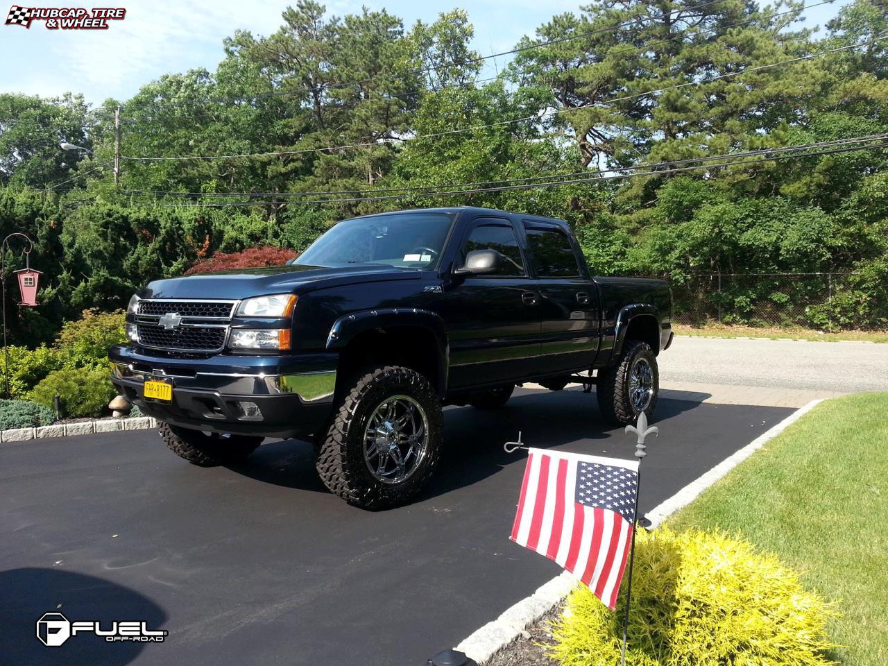 vehicle gallery/chevrolet silverado fuel hostage d530 20X10  Chrome wheels and rims
