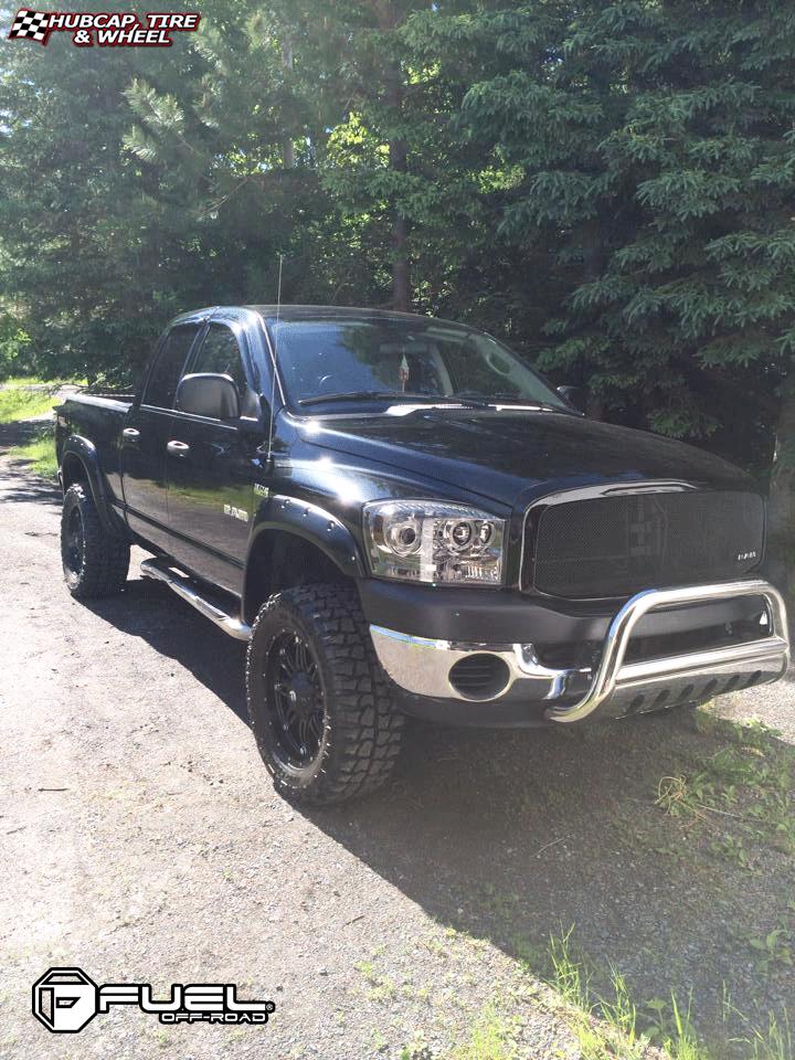 vehicle gallery/dodge ram fuel hostage d531 0X0  Matte Black wheels and rims