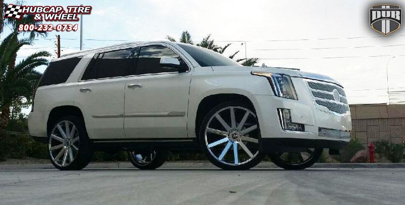 vehicle gallery/cadillac escalade dub shot calla s120 26X10  Chrome wheels and rims