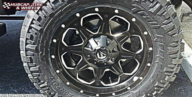vehicle gallery/ford f 150 fuel boost d534 20X9 Matte Black & Milled wheels and rims