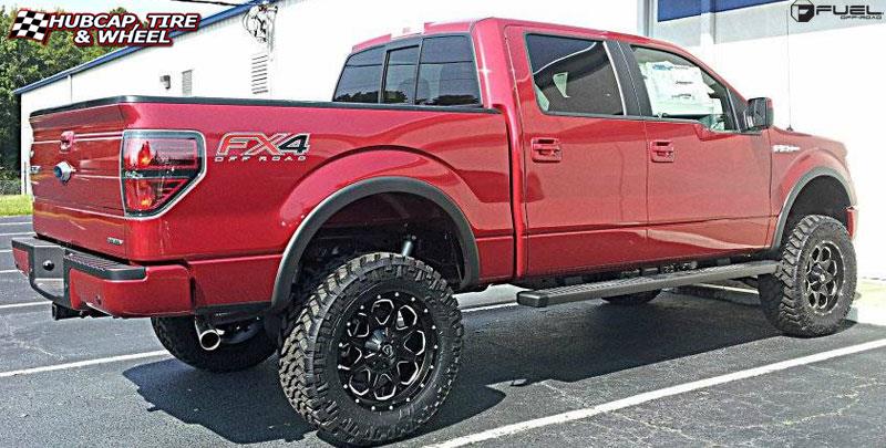 vehicle gallery/ford f 150 fuel boost d534 20X9 Matte Black & Milled wheels and rims