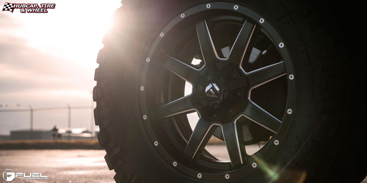 vehicle gallery/ford f 150 fuel maverick d538 20X9  Black & Milled wheels and rims