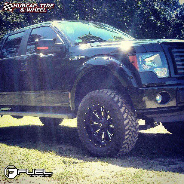 vehicle gallery/ford f 150 fuel throttle d513 0X0  Matte Black & Milled wheels and rims