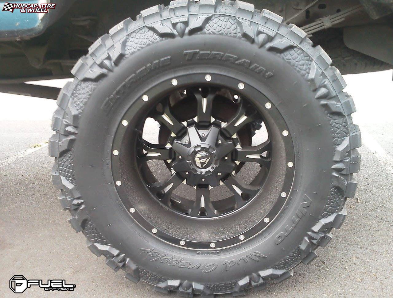 vehicle gallery/ford f 350 fuel krank d517 0X0  Matte Black & Milled wheels and rims