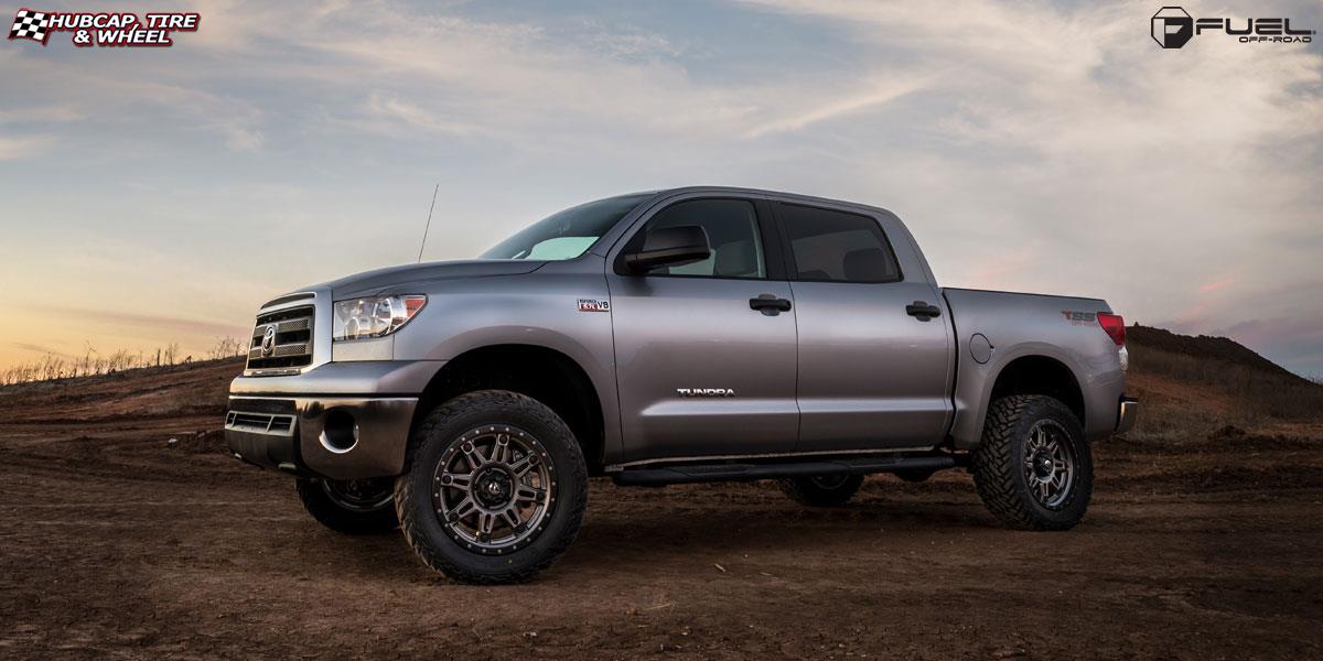 vehicle gallery/toyota tundra fuel hostage iii d568 20X9  Matte Anthracite w/ Black Ring wheels and rims