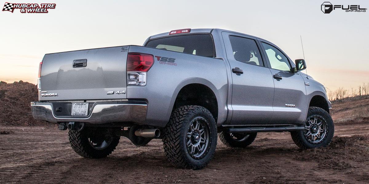 vehicle gallery/toyota tundra fuel hostage iii d568 20X9  Matte Anthracite w/ Black Ring wheels and rims