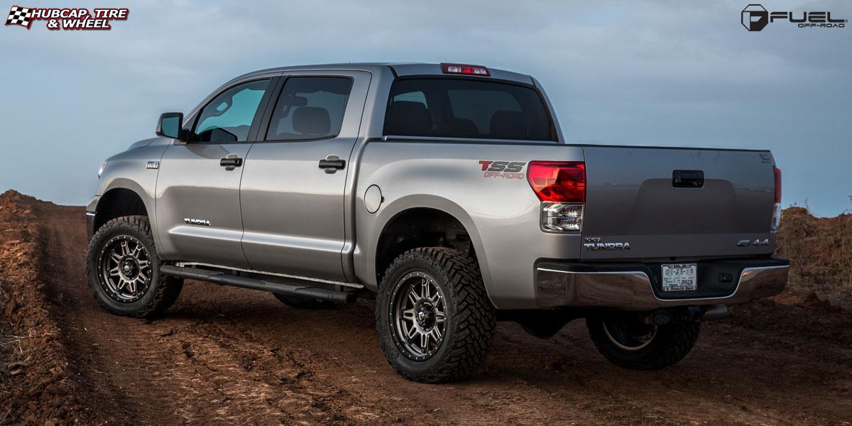 vehicle gallery/toyota tundra fuel hostage iii d568 20X9  Matte Anthracite w/ Black Ring wheels and rims