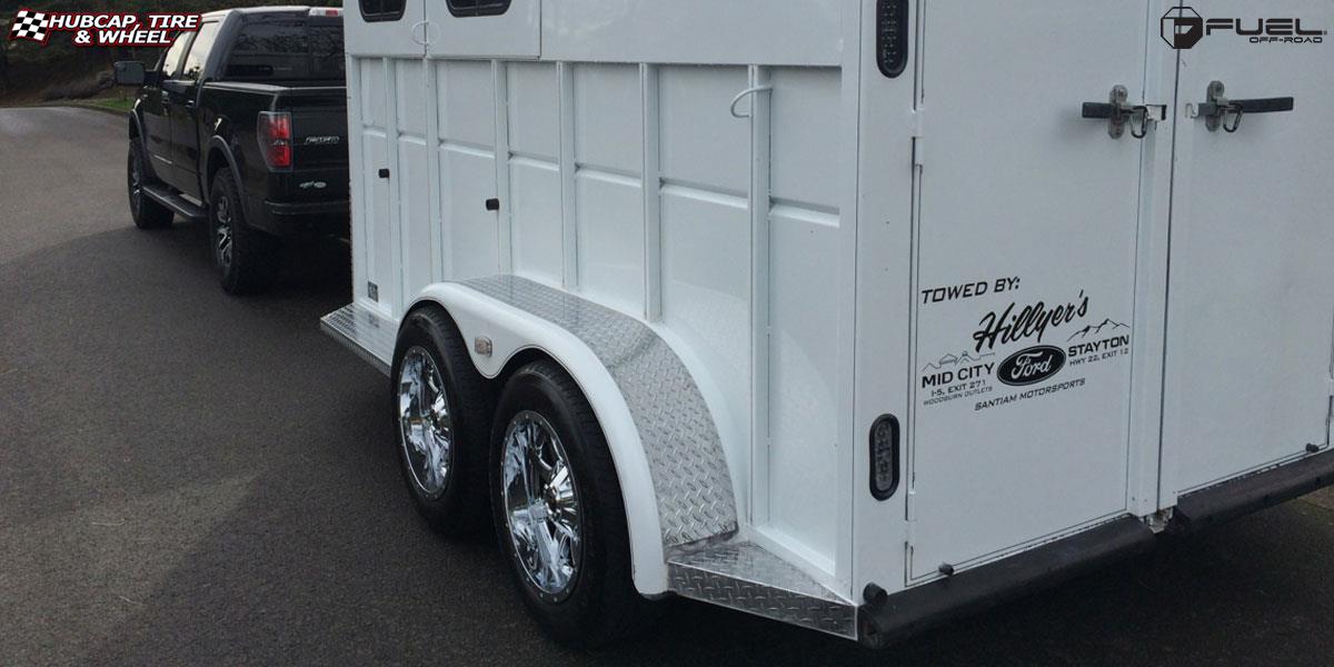 vehicle gallery/trailer applications enclosed storage fuel maverick d536 0X0  Chrome wheels and rims