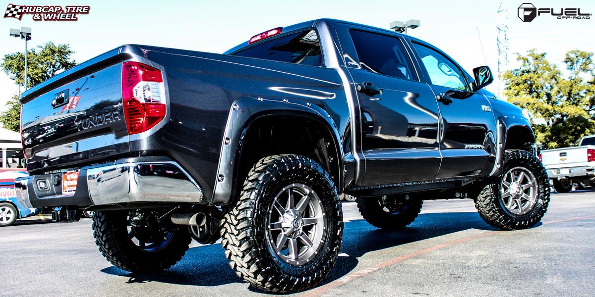 vehicle gallery/toyota tundra fuel maverick d542 20X9  Anthracite & Milled Spoke wheels and rims