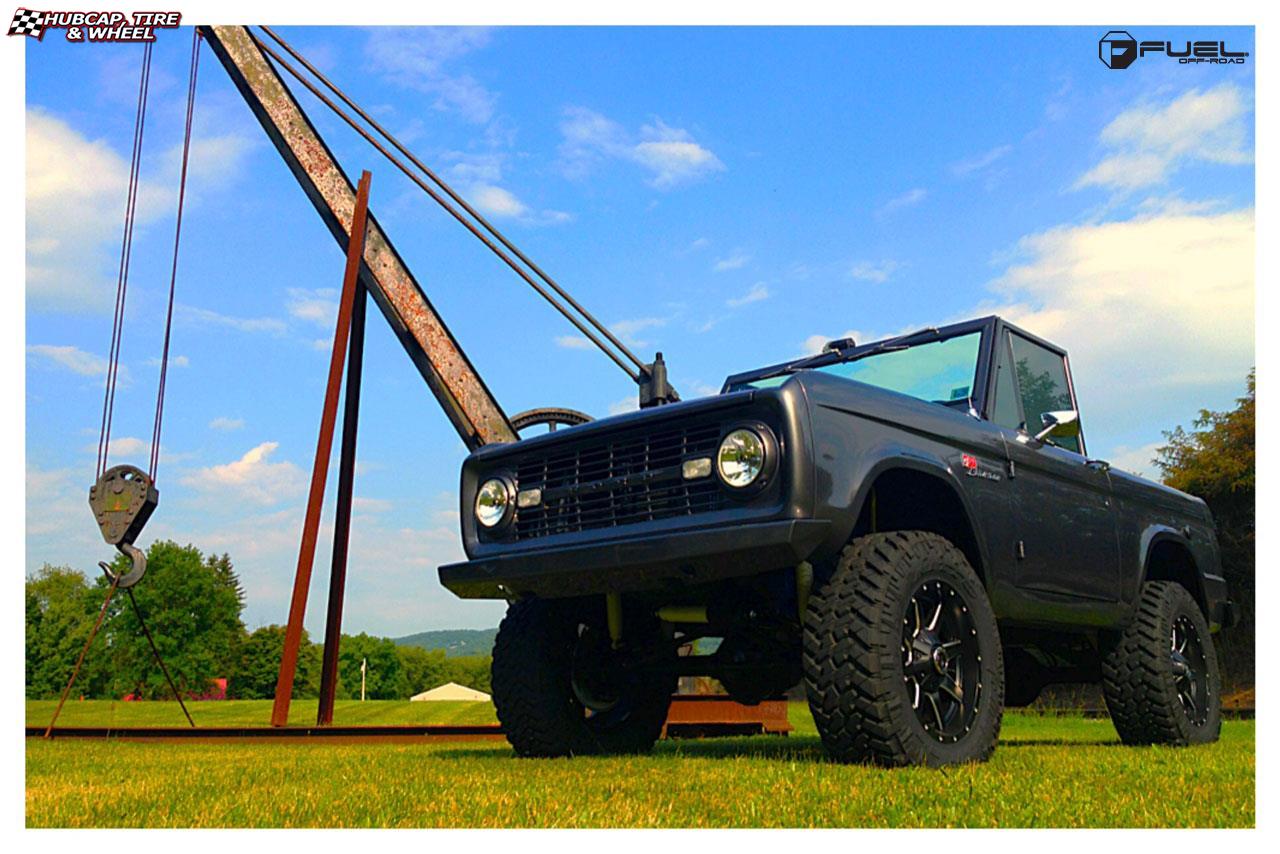 vehicle gallery/ford bronco fuel maverick d538 18X9  Black & Milled wheels and rims