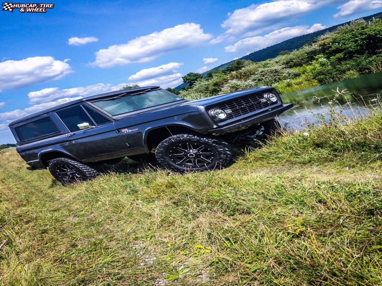 vehicle gallery/ford bronco fuel maverick d538 18X9  Black & Milled wheels and rims