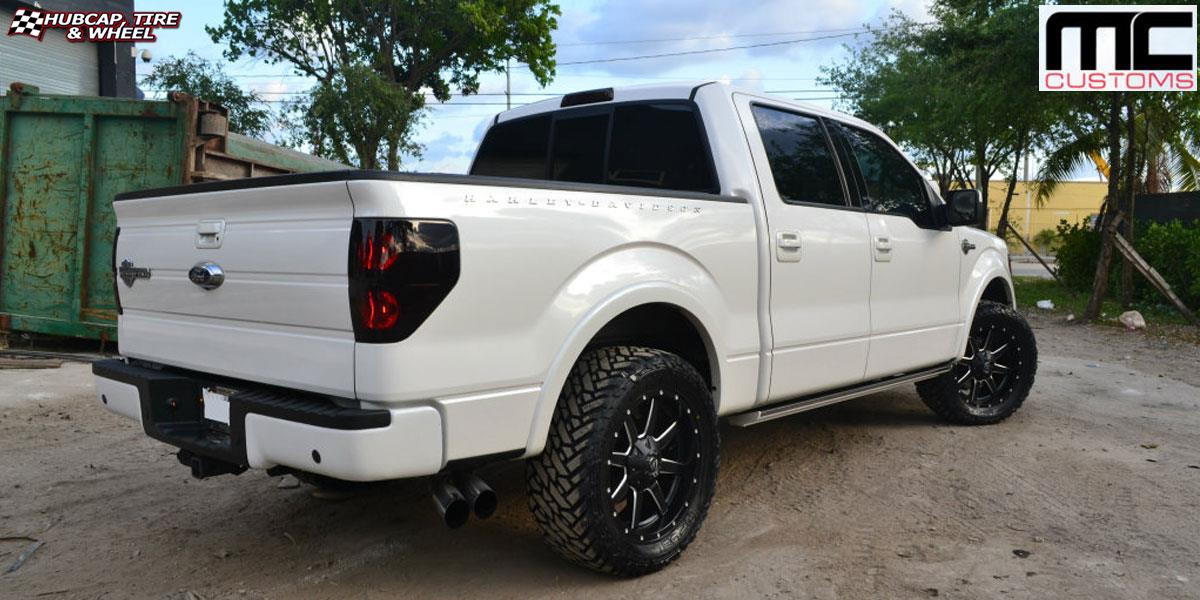 vehicle gallery/ford f 150 fuel maverick d538 20X9 Black & Milled wheels and rims