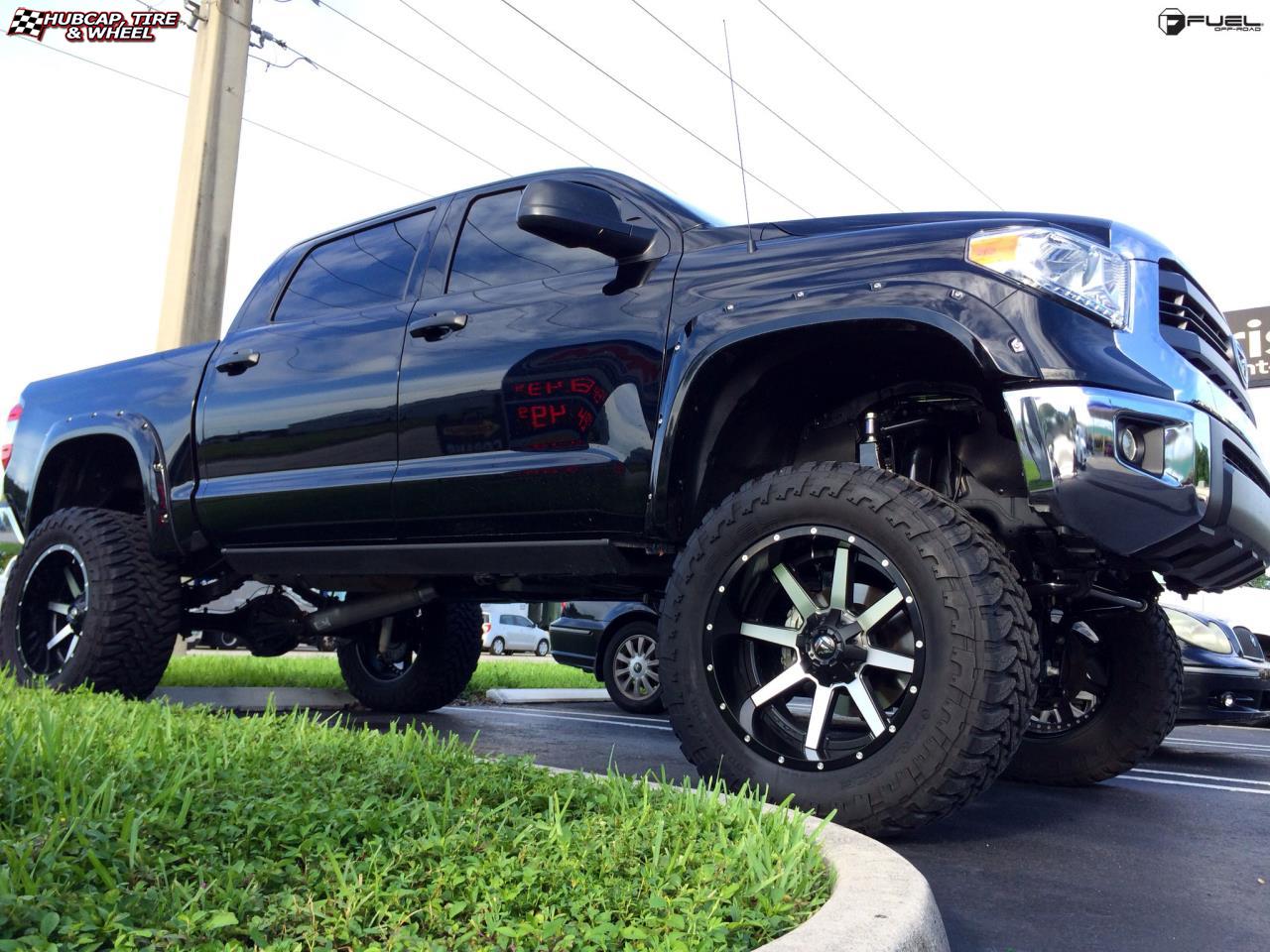 vehicle gallery/toyota tundra fuel maverick d261 20X12  Black & Machined wheels and rims