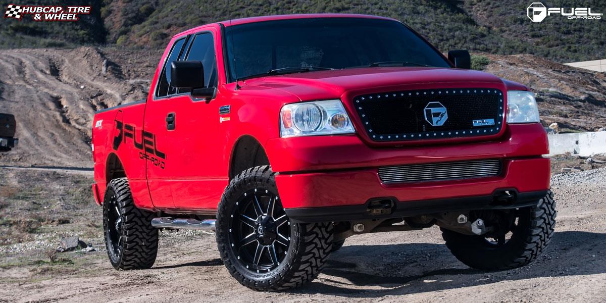 vehicle gallery/ford f 150 fuel maverick d538 20X9 Black & Milled wheels and rims