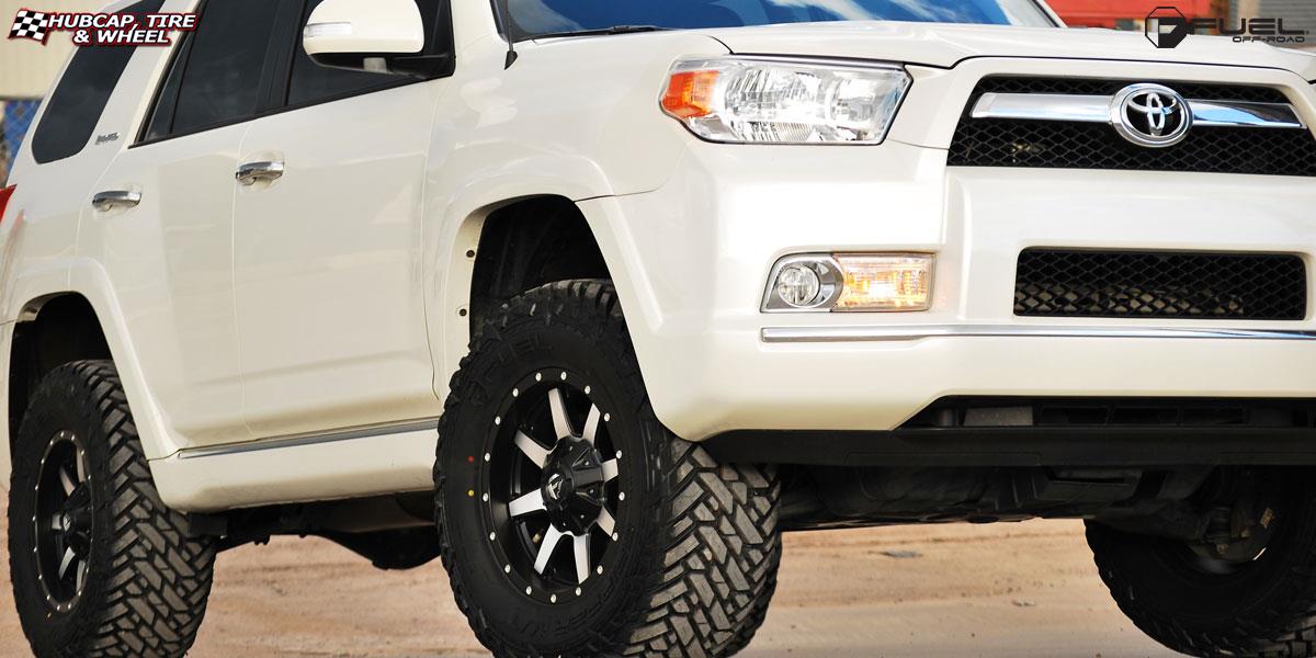 vehicle gallery/toyota 4 runner fuel maverick d537 17X9 Matte Black & Machined Face wheels and rims