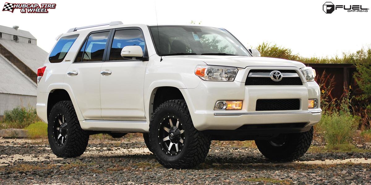 vehicle gallery/toyota 4 runner fuel maverick d537 17X9 Matte Black & Machined Face wheels and rims