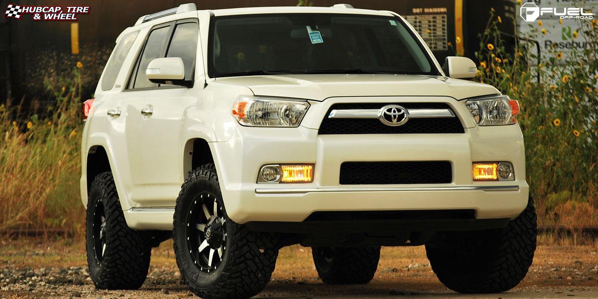 vehicle gallery/toyota 4 runner fuel maverick d537 17X9 Matte Black & Machined Face wheels and rims
