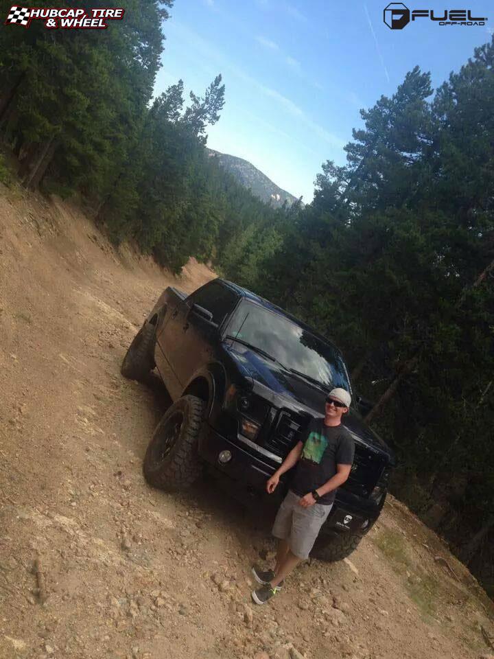 vehicle gallery/ford f 150 fuel throttle d513 20X10  Matte Black & Milled wheels and rims