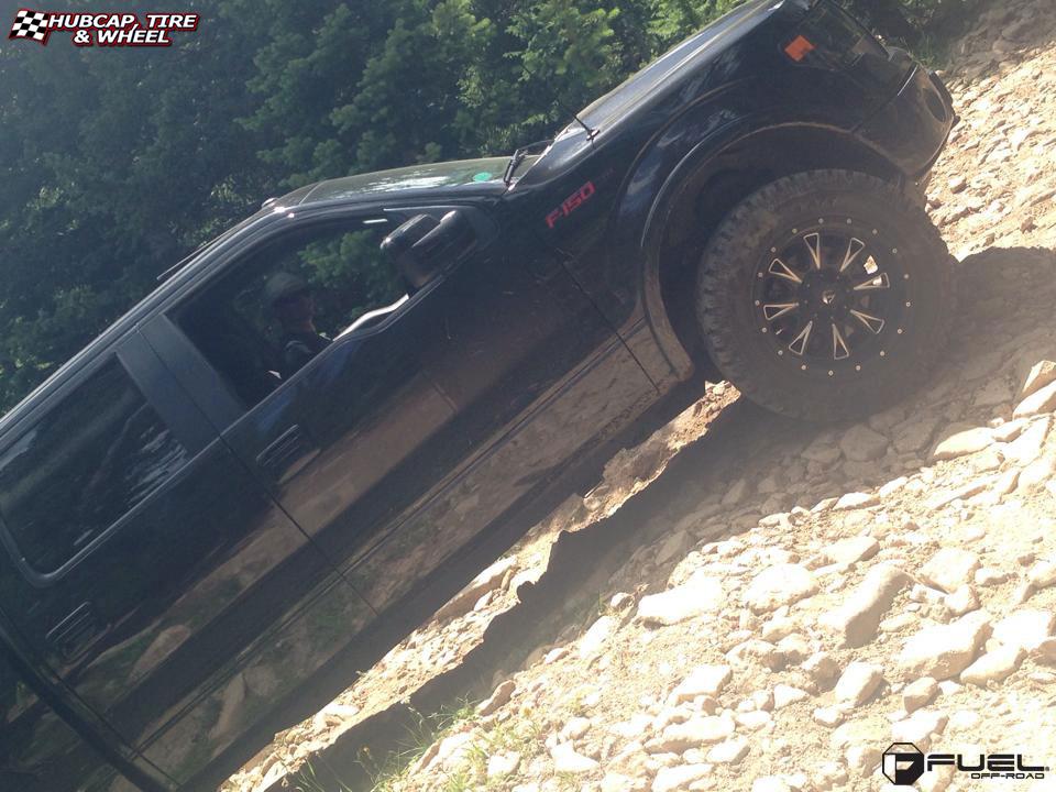 vehicle gallery/ford f 150 fuel throttle d513 20X10  Matte Black & Milled wheels and rims