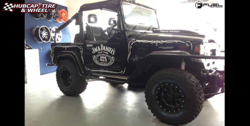 vehicle gallery/jeep wrangler fuel revolver d525 15X10  Matte Black & Milled wheels and rims