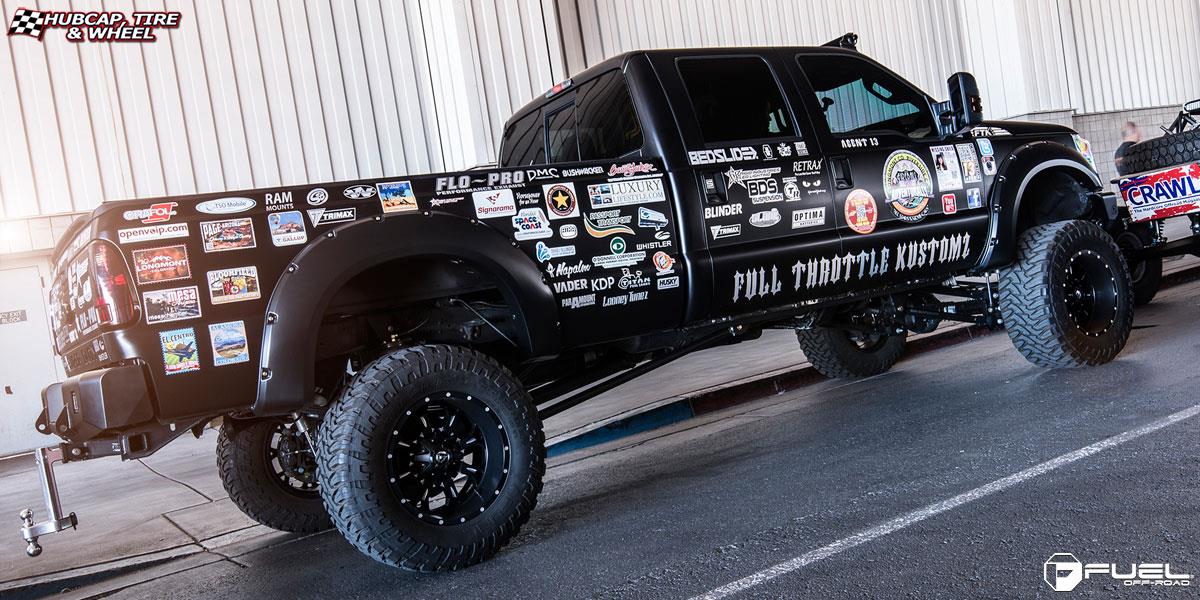 vehicle gallery/ford f 350 super duty fuel krank d517 0X0  Matte Black & Milled wheels and rims