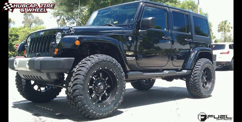 vehicle gallery/jeep wrangler fuel krank d517 20X10 Matte Black & Milled wheels and rims