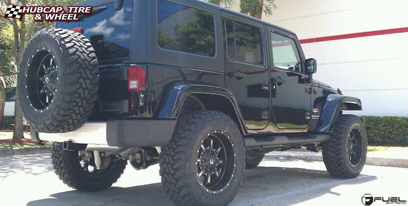 vehicle gallery/jeep wrangler fuel krank d517 20X10 Matte Black & Milled wheels and rims